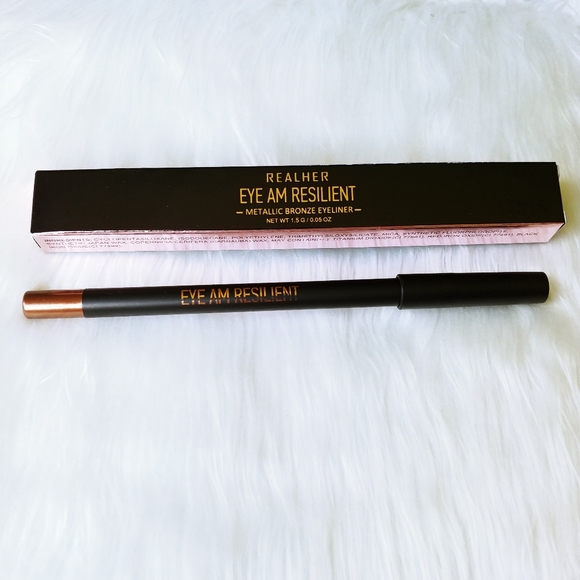 NEW IN BOX RealHer Eye Am Resilient Metallic Bronze Eyeliner - Picture 3 of 8
